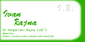 ivan rajna business card